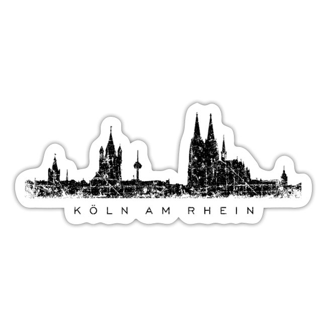 Köln am Rhein Aufkleber