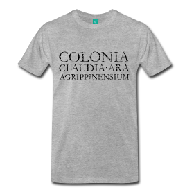 colonia claudia ara agrippinensium köln t-shirts