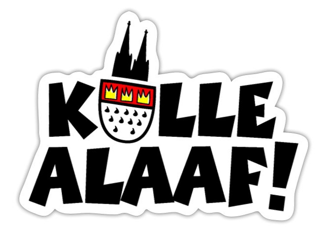 Kölle Alaaf Aufkleber, T-Shirts und Accessoires für den Kölner Karneval