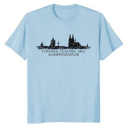 Köln T-Shirt Kölner Skyline "Colonia Claudia Ara Agrippinensium"