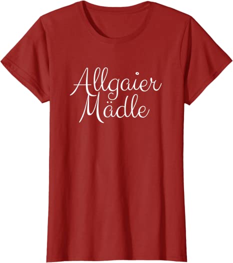 Allgaier Mädle Allgäu T-Shirt für Allgäuer Mädels